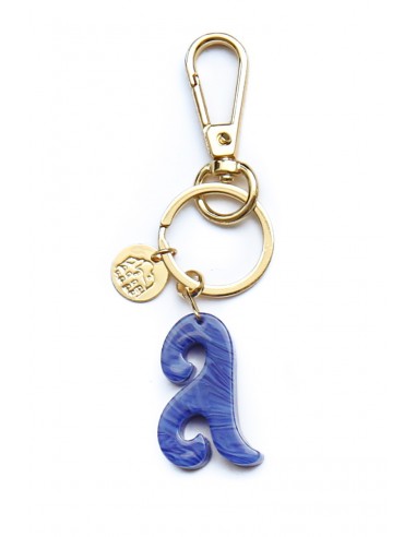 Blue Keychain Alphabet Gaudí Collection Blue Keychain Alphabet Gaudí Collection