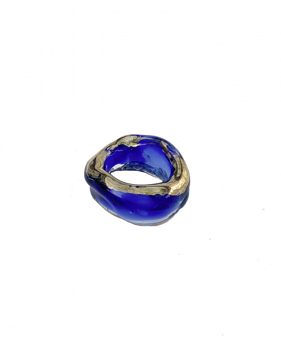 177 Blue Glass Ring